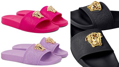 black versace slides real vs fake|are Versace shoes genuine.